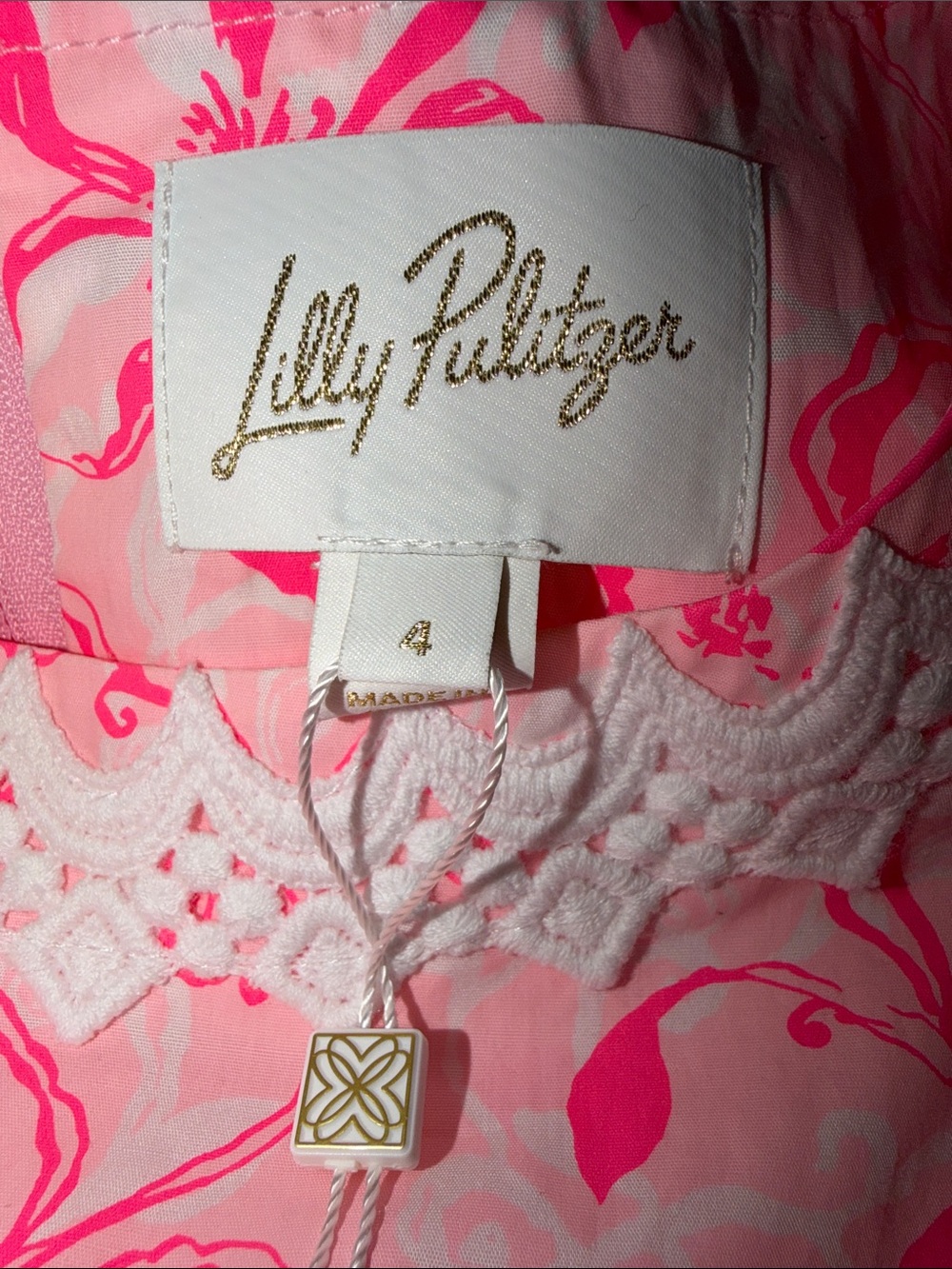 Lilly Pulitzer Pink shift Romper Dress - Picture 5 of 5